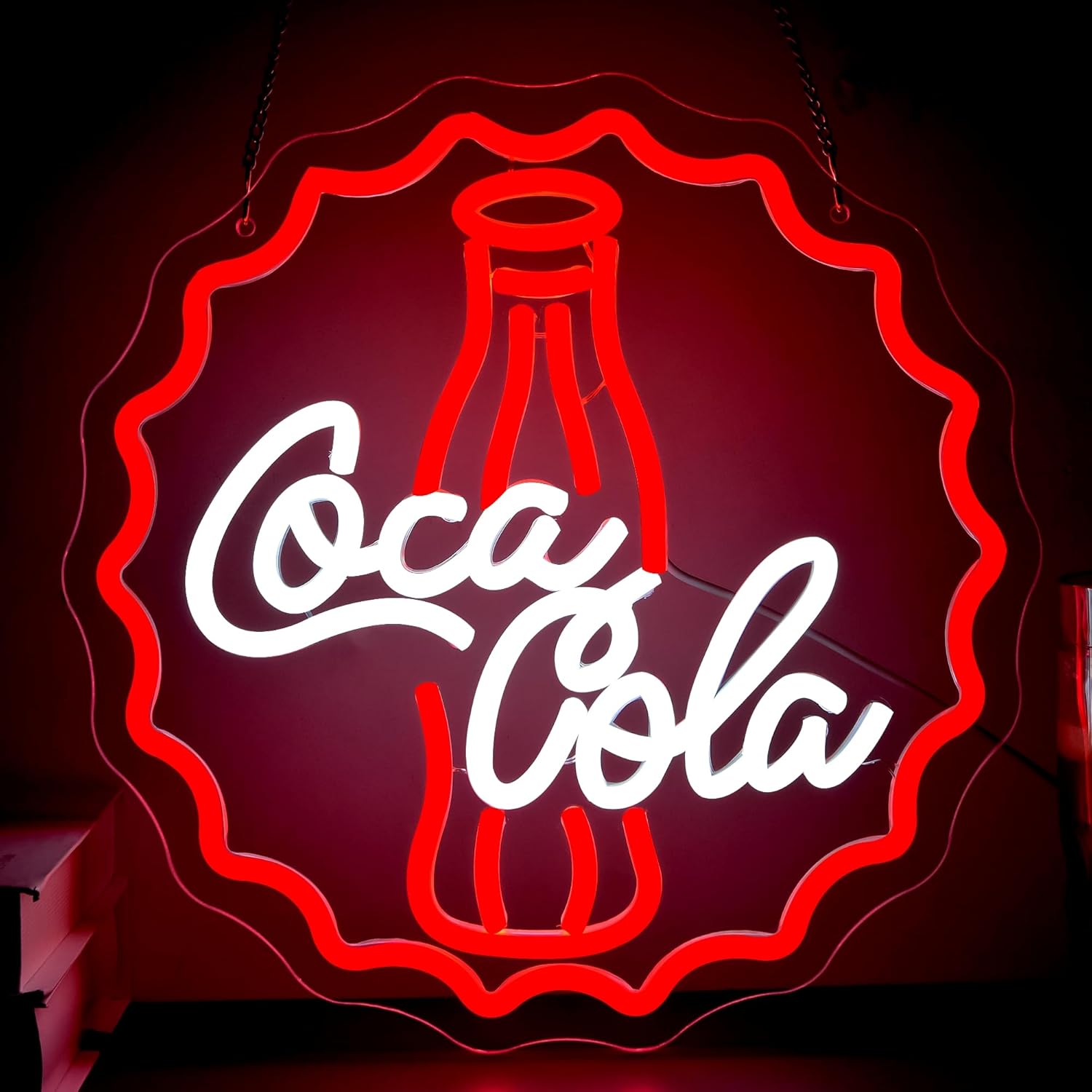 Neon Sign Party - Cola Neon-Schild Kunst-Wandleuchte USB LED Neonlicht