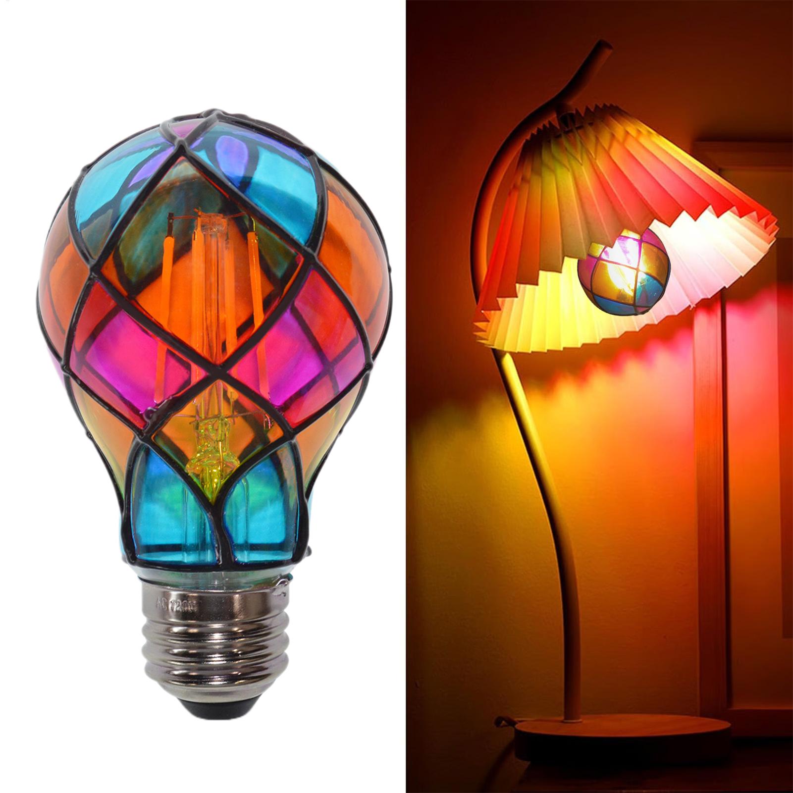 Neon Sign Party - Buntglas-LED-Birne mit E26-Sockel, 4 W, 120