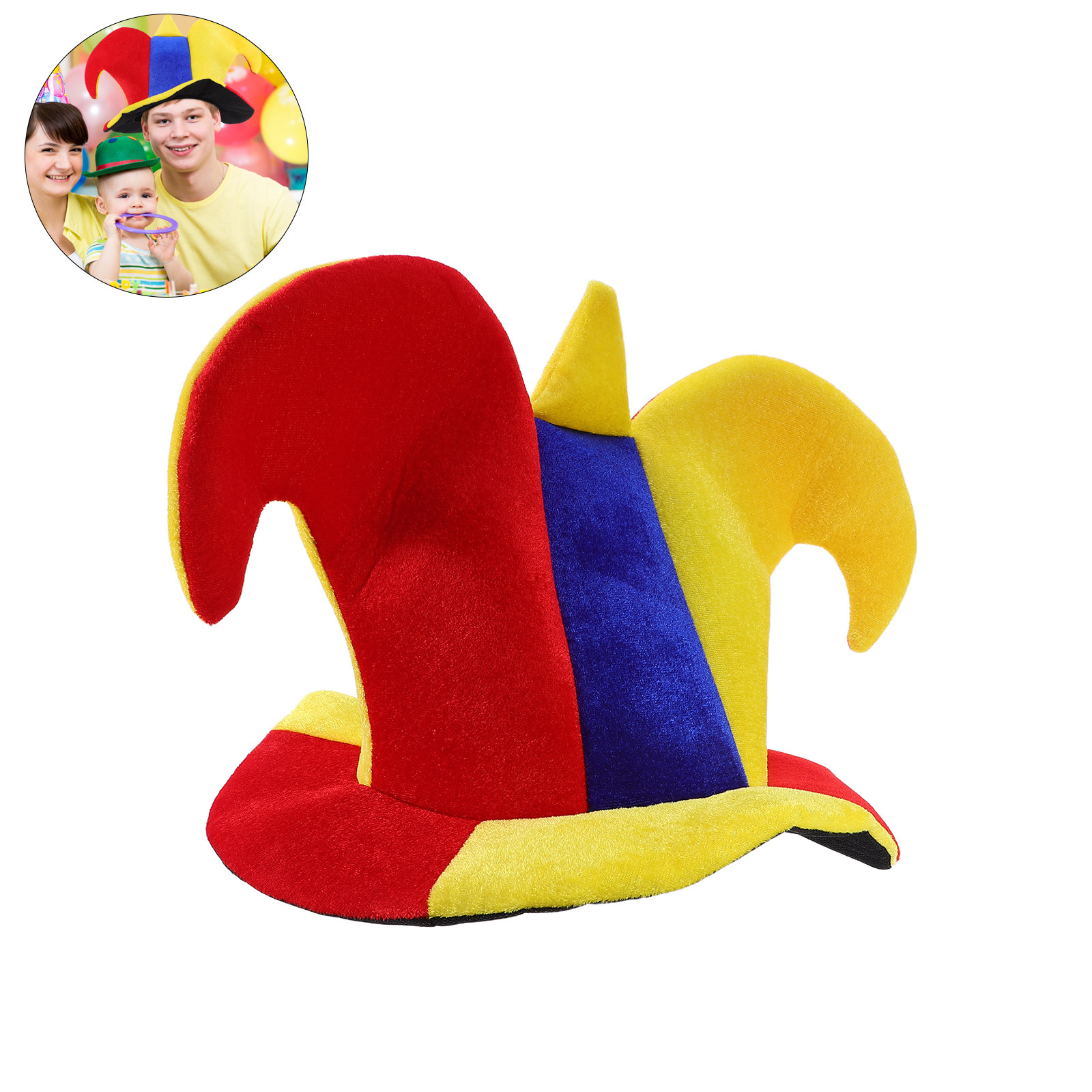 Party Hat Cone - Lustiger Clownhut für Erwachsene, Karneval-Zirkus-Kostümzubehör, leuchtend