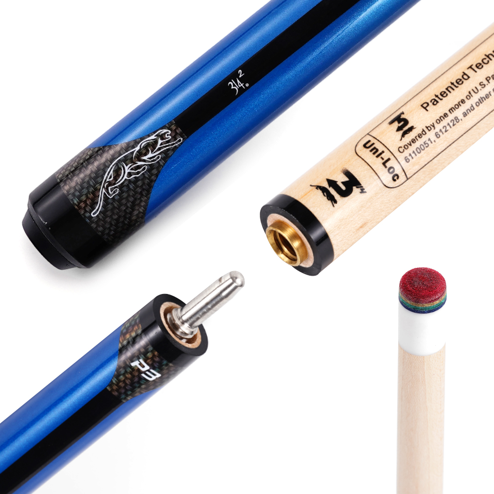 Centerpiece Stick - Professioneller 2-teiliger Poolqueue aus kanadischem Hartahorn,