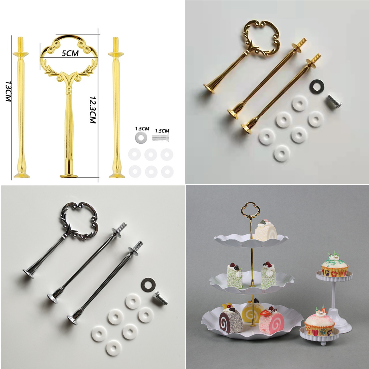 1 Sätze 2 oder 3-stufiger Kuch – Cupcake Stand Tier Bewertung und Preis