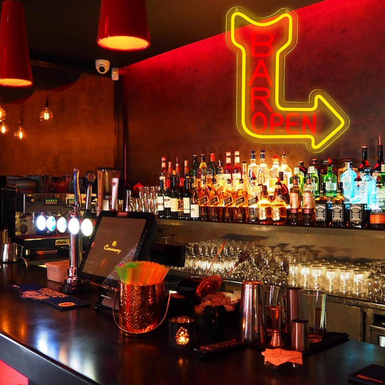 Bar Open Neon-Schild, dimmbare – Neon Sign Party Bewertung und Preis