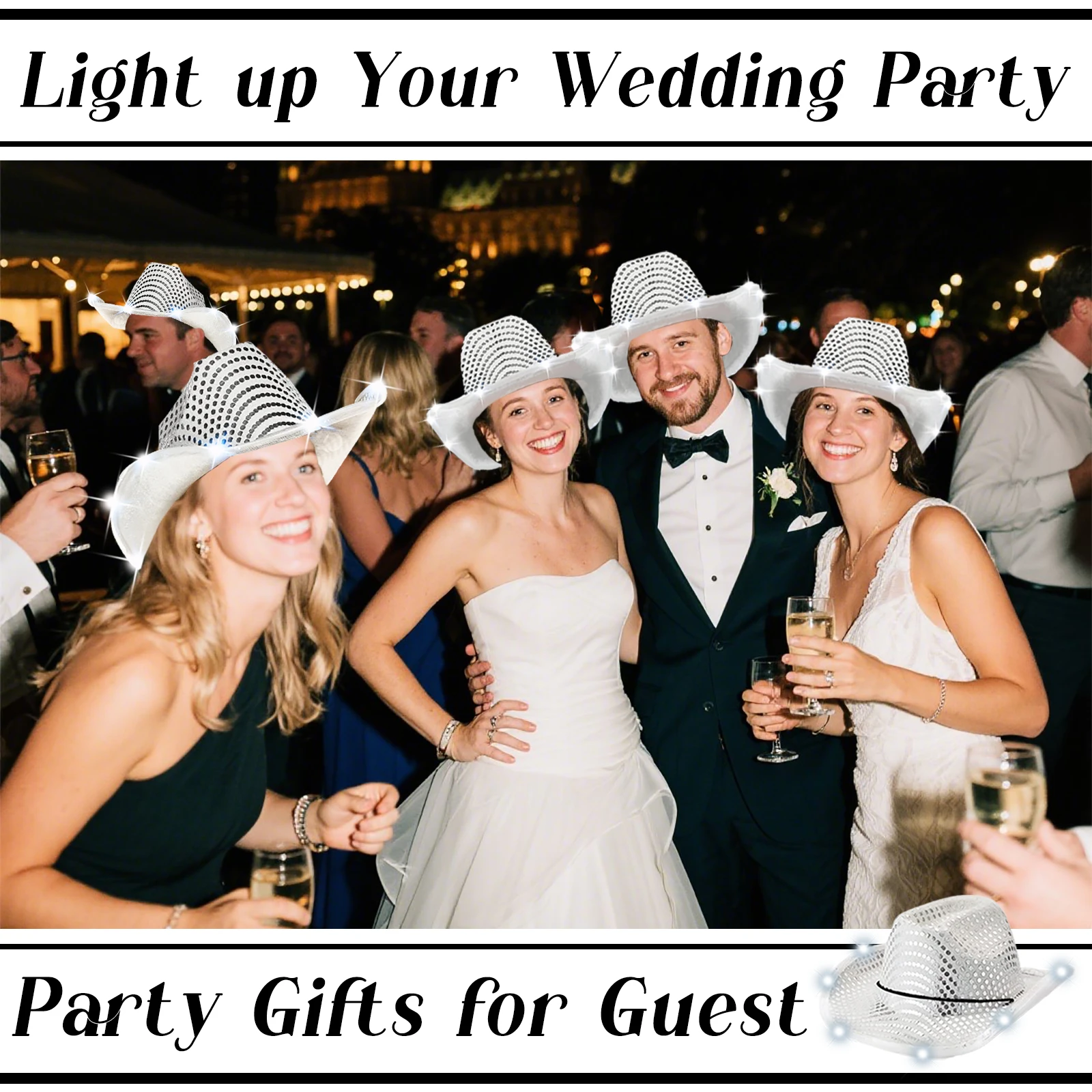 4/6/8/10/12/16 Stück LED Cowbo – Party Hat Cone Bewertung und Preis
