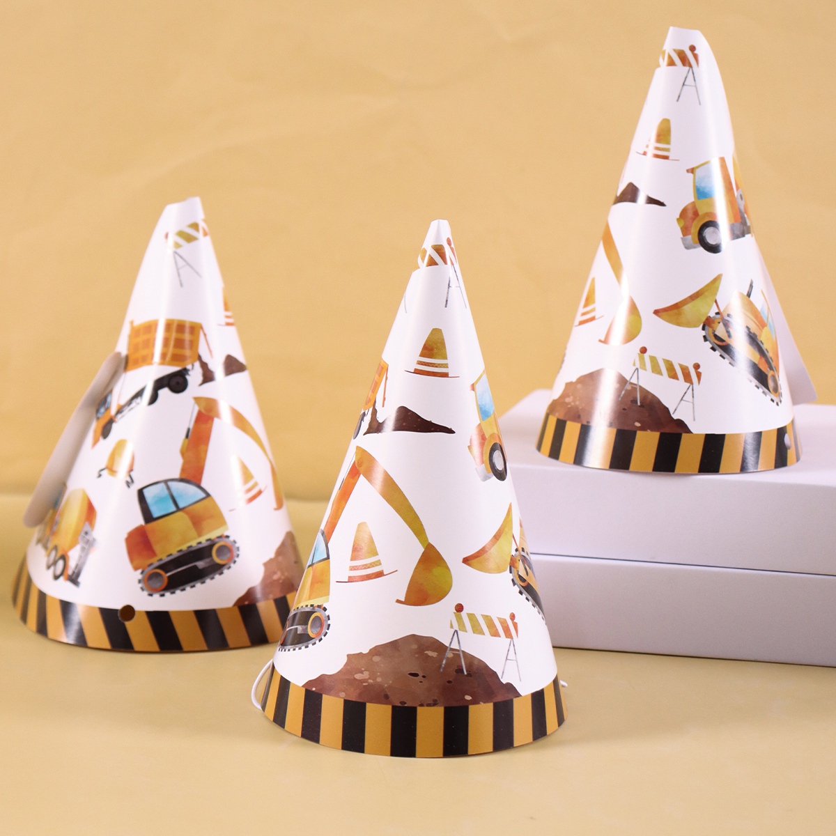 6 Stück Baufahrzeug-Geburtstag – Party Hat Cone Bewertung und Preis