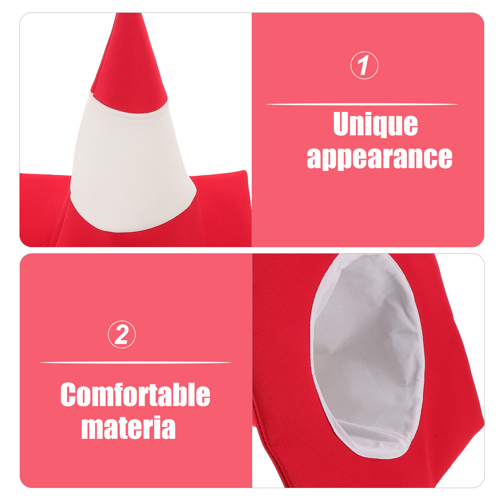 Verkehrskegel-Hut Rot Weiß Neu – Party Hat Cone Bewertung und Preis