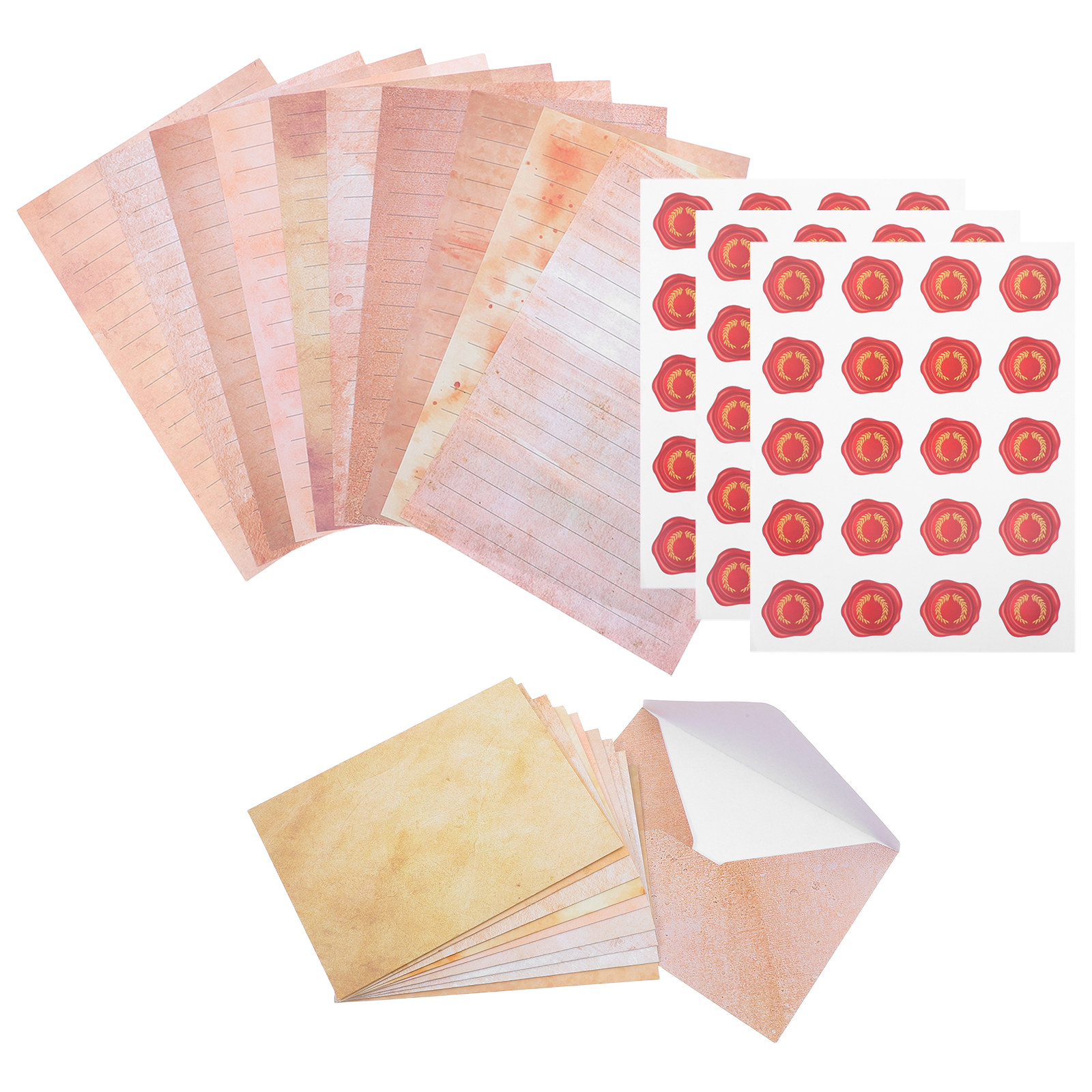 1 Set Vintage Briefpapier-Set, – Papercraft Supply Invitation Bewertung und Preis