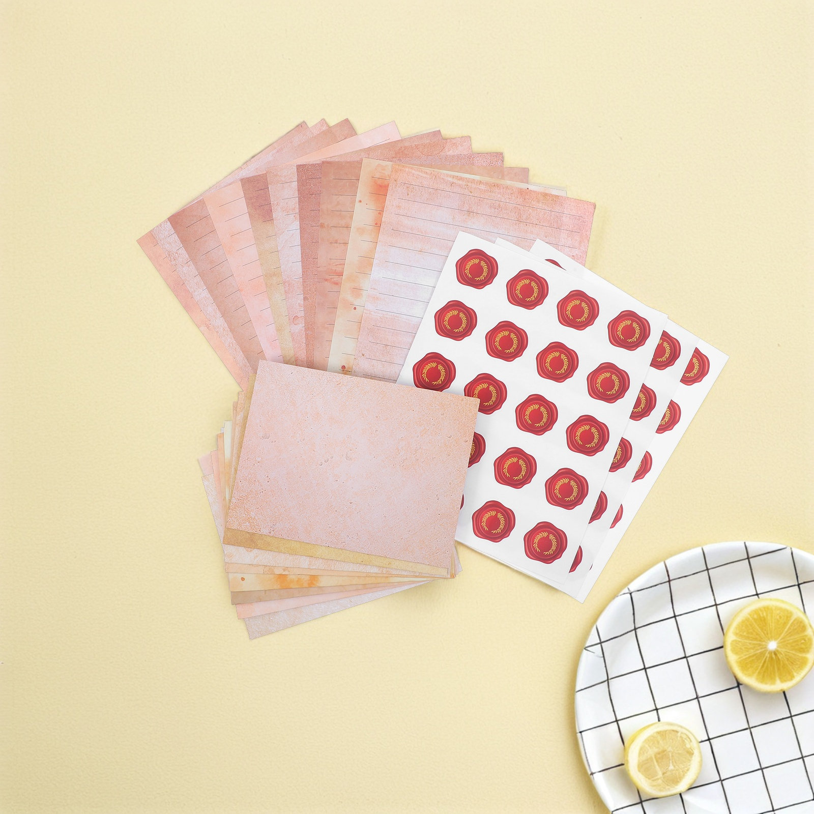 1 Set Vintage Briefpapier-Set, – Papercraft Supply Invitation Bewertung und Preis