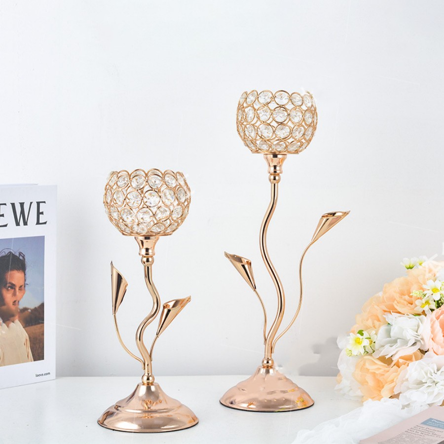 Goldfarbener Kristall-Kerzenha – Centerpiece Stick Bewertung und Preis