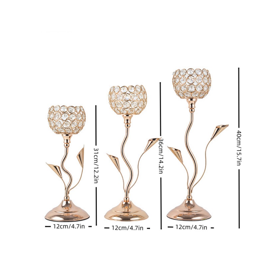 Goldfarbener Kristall-Kerzenha – Centerpiece Stick Bewertung und Preis